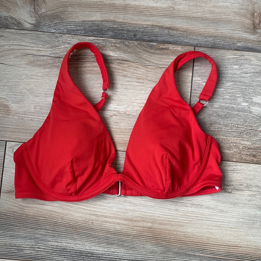 Red swim top